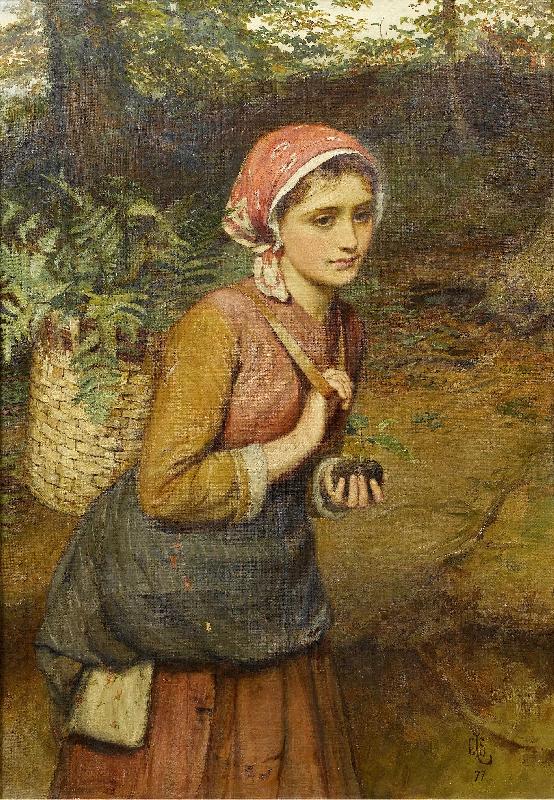 Charles M Russell The fern gatherer oil painting image